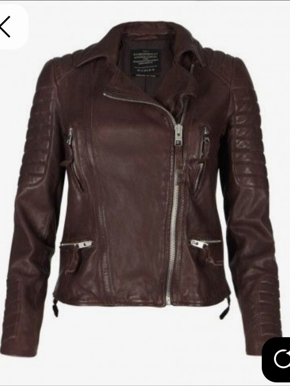 All Saints Leather Moto Jacket - Picture 2 of 14